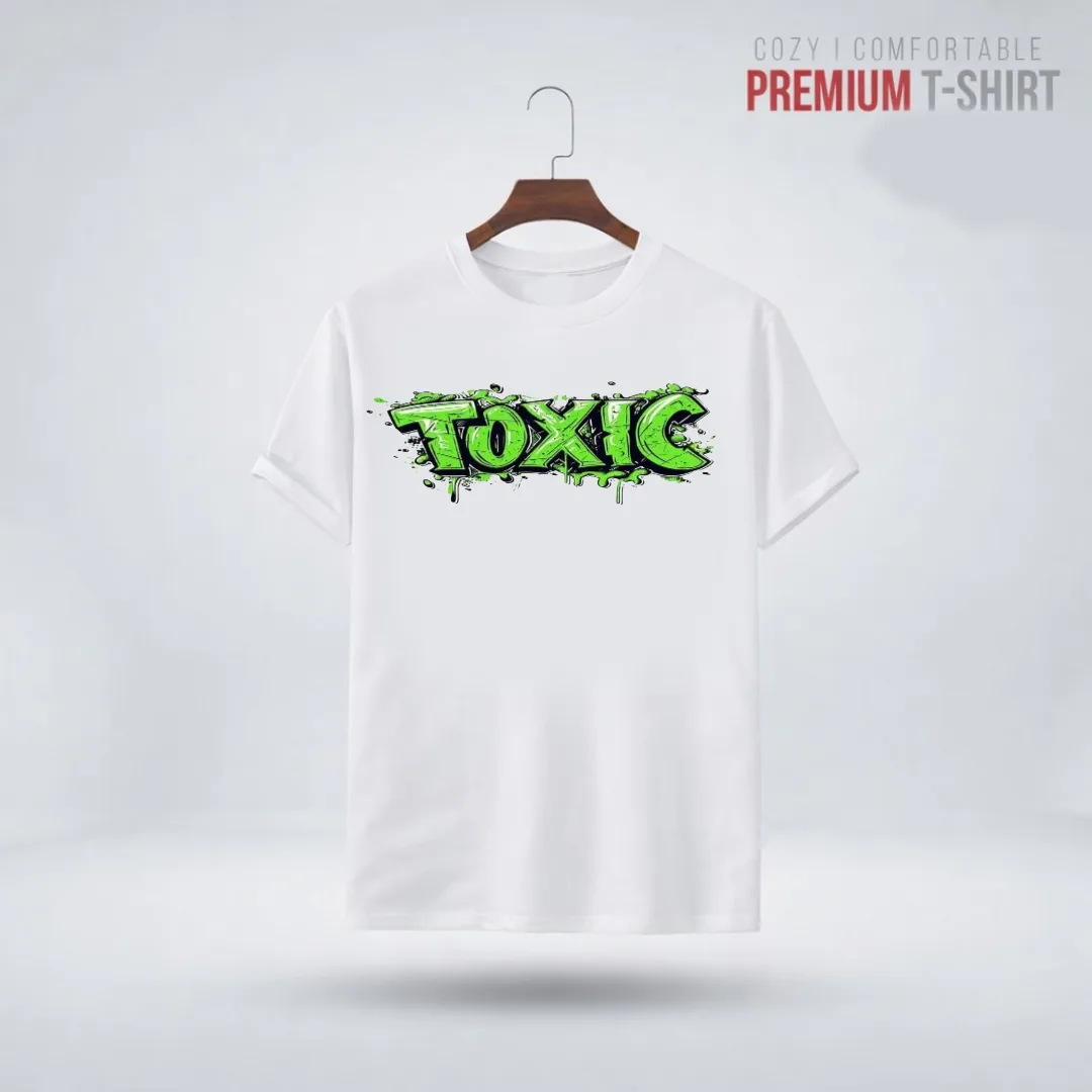 Toxic Graffiti White T-Shirt